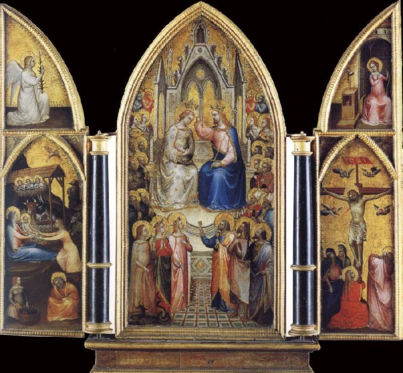 The Coronation of the Virgin among saints and Angels, GIUSTO de  Menabuoi
